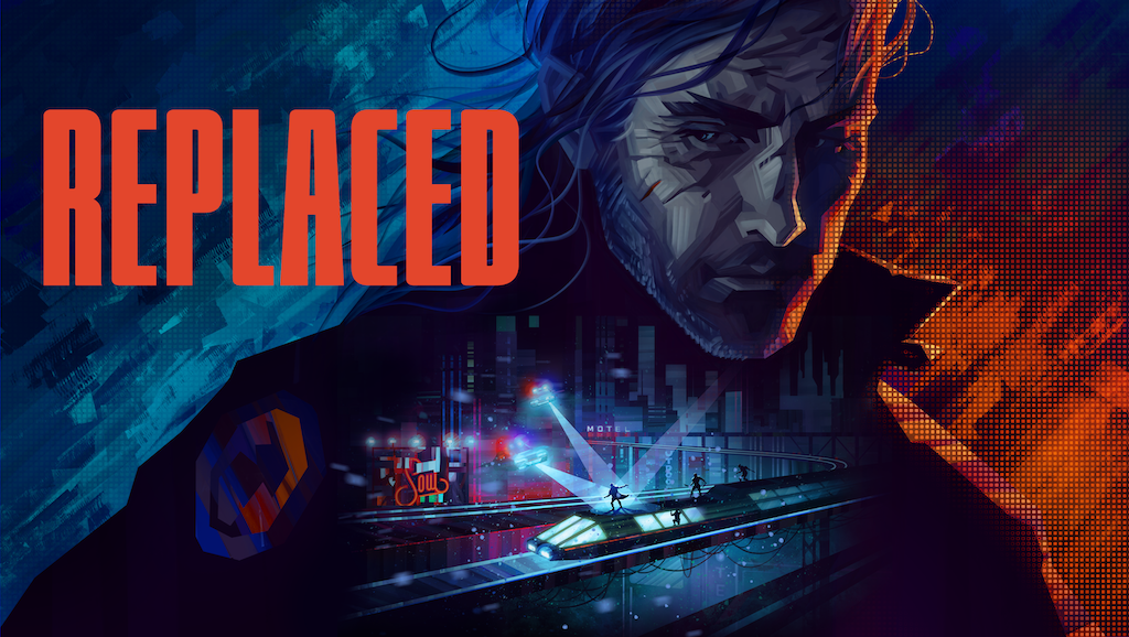 REPLACED cyberpunk key art